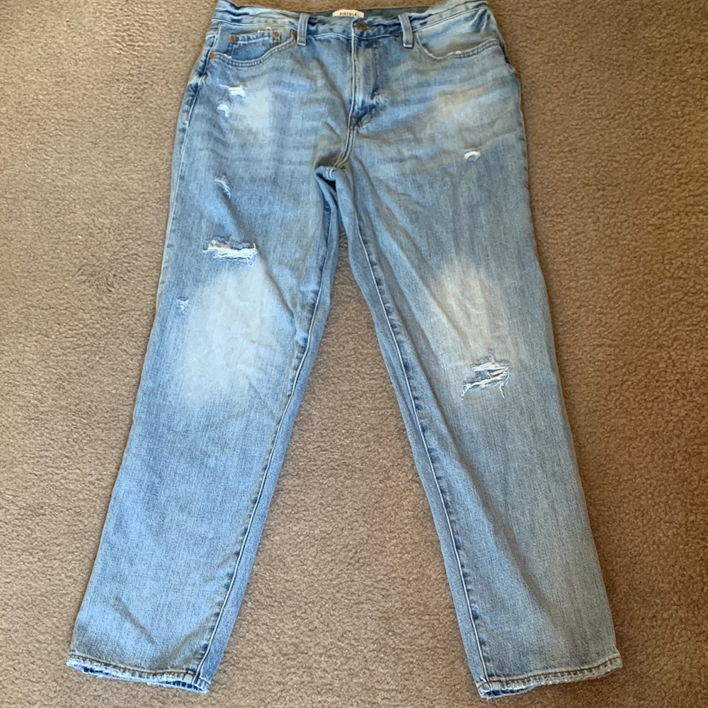 Pistola Faded Distressted Wide Leg Y2K Look Jeans Sz 30